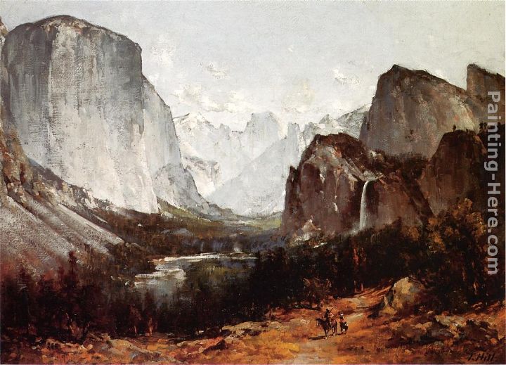 A View of Yosemite Valley painting - Thomas Hill A View of Yosemite Valley art painting